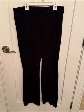Classic Black Boot-Cut Pants